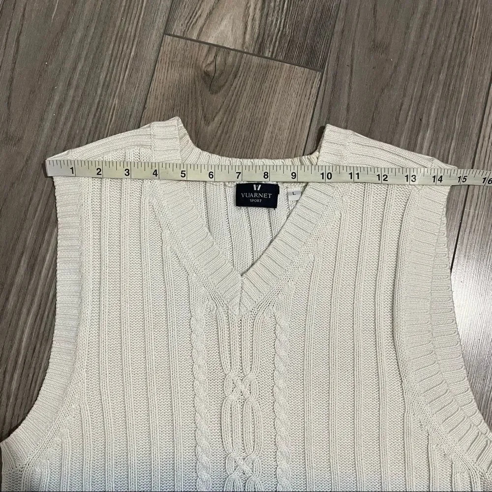 70s Women Casual V Neck  Loose Sleeveless Sweaters Knitwear Tops Vests - Picture 4 of 8